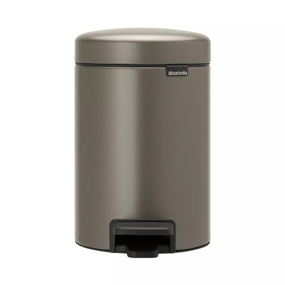 BRABANTIA - Treteimer NEWICON - beigegrau - Metall - 17cm/17cm