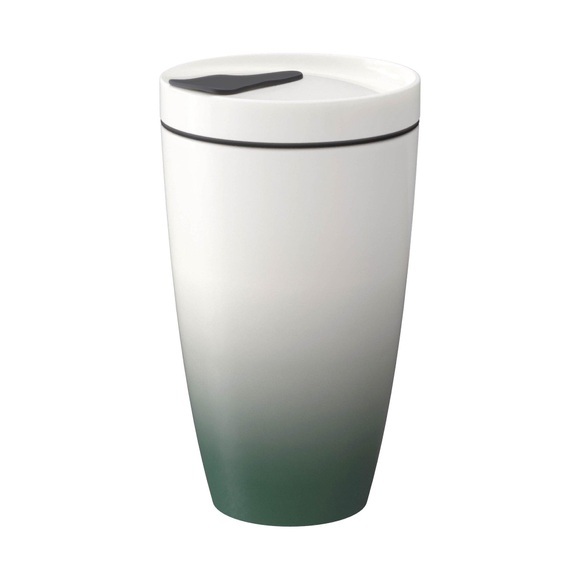 Mug ohne Henkel mit Deckel Coffee To Go