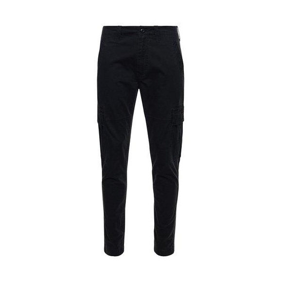 Cargohose, Regular Fit Herren Schwarz L32/W32