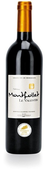 Montfollet Le Valentin rouge 2017, Montfollet Le Valentin rouge , Bordeaux 75 cl