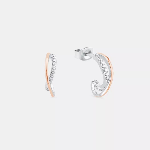 Amor Creolen Damen Silber 10mm