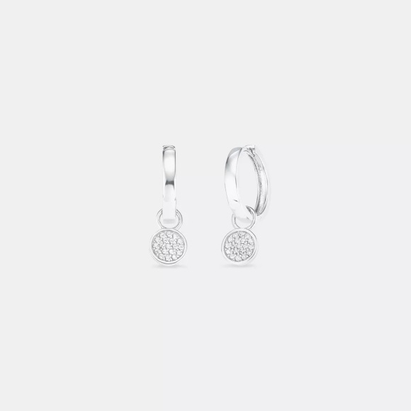 Amor Creolen Damen Silber 26mm