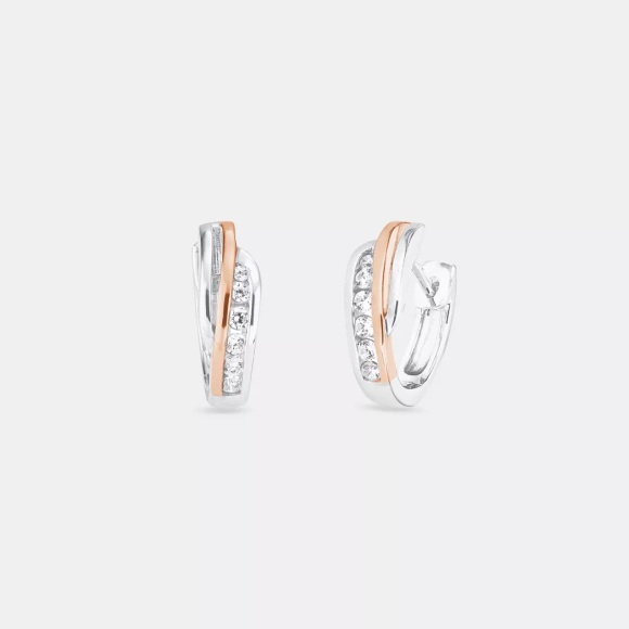 Amor Creolen Damen Silber 12mm
