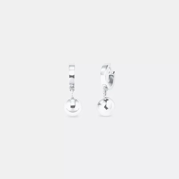 Amor Creolen Damen Silber 20mm