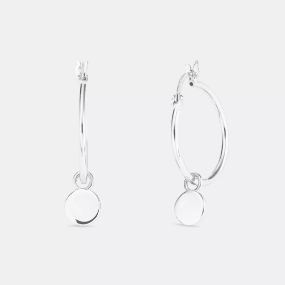 Amor Creolen Damen Silber 18mm