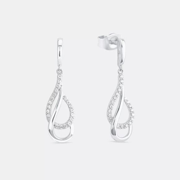 Amor Ohrhänger Damen Silber ONE SIZE