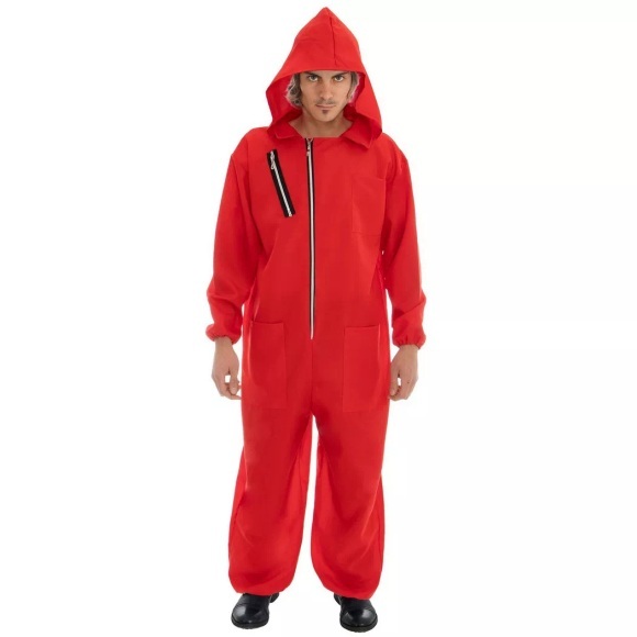 Chaks Herren Kostüm Overall Bankräuber Kostüm Overall Bankräuber 190cm