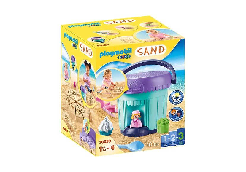 PLAYMOBIL 1-2-3 Sand Kreativset Sandbäckerei #70339