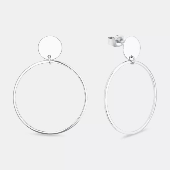 Amor Creolen Damen Silber ONE SIZE