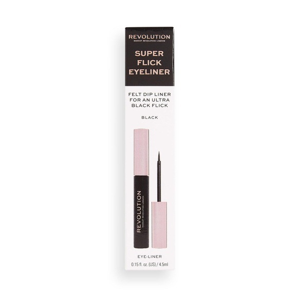 Revolution Super Flick Eyeliner - Black