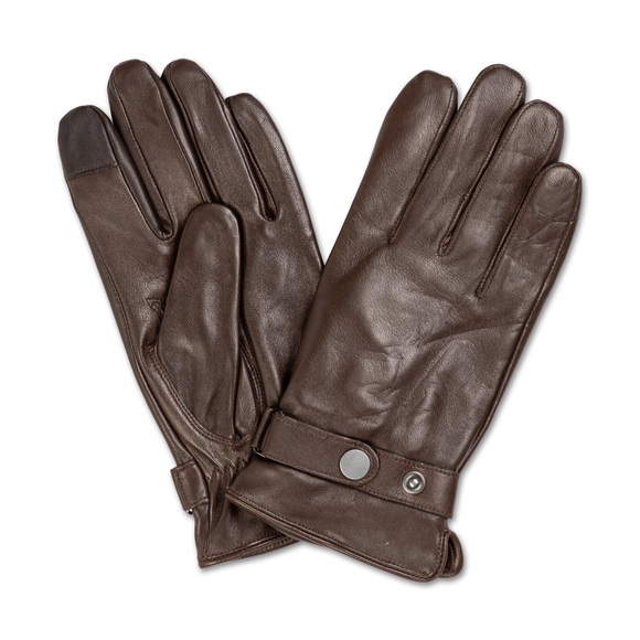 Lederhandschuhe Herren Caramel L