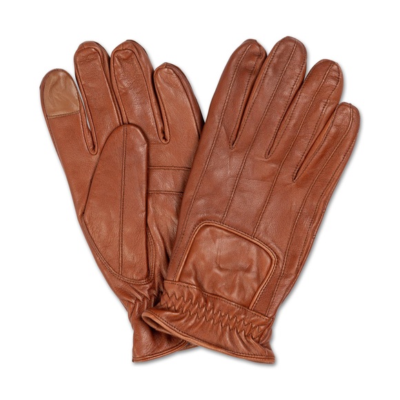 Lederhandschuhe Herren Cognac S
