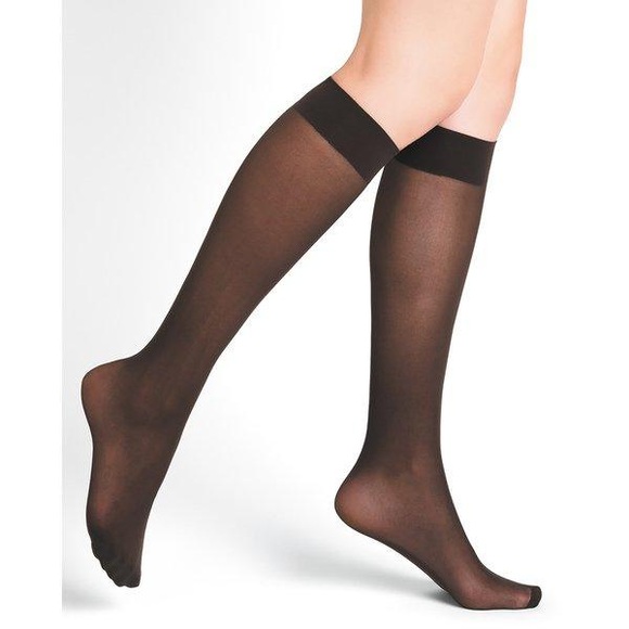 Kniestrümpfe, 30 Den Damen Braun ONE SIZE