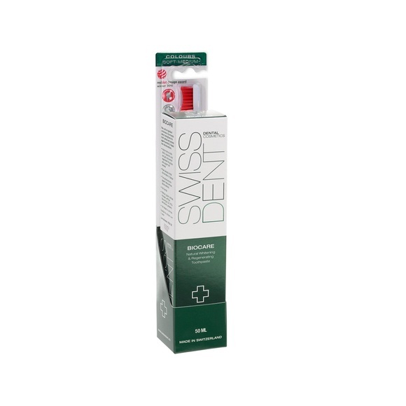 SWISSDENT BIOCARE Combo Pack Natural Whitening Zahnbürste+Zahnpasta (50ml)