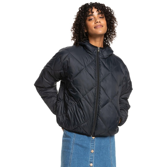 Jacke Mit Reissverschluss Damen Anthrazit S