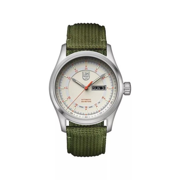 Luminox - Analoguhr Atacama Field Automatic 1900 Series Ø 44 mm - Grün und Silber