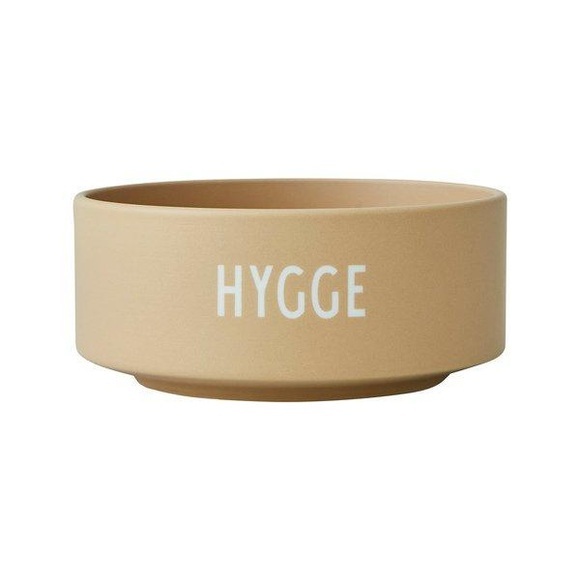 Design Letters Snack Schale, HYGEE, Porzellan, beige, 300 ml