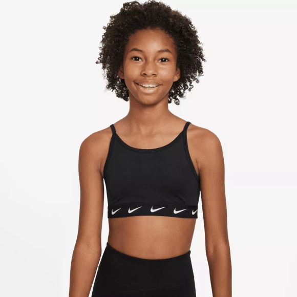 Nike Dri-Fit Big Kids Sport-BH Mädchen - Schwarz