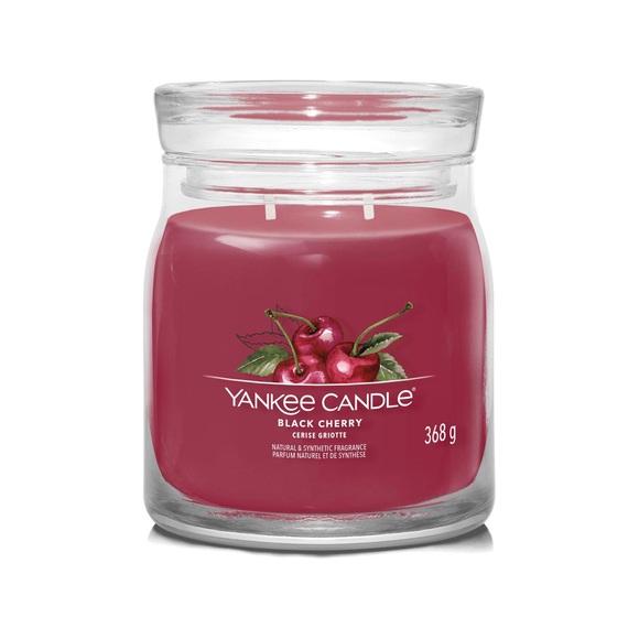Yankee Candle Signature Duftkerze Black Cherry Signature Medium Jar