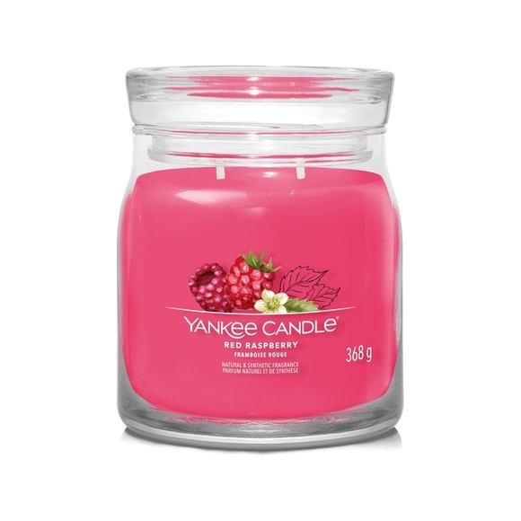 Yankee Candle Signature Duftkerze Red Raspberry Signature Medium Jar