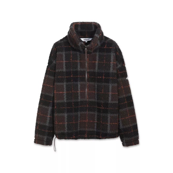Fleecejacke Ohne Kapuze Herren Dunkelbraun S