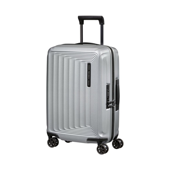 Hartschalenkoffer, Spinner Unisex Silber 55 CM