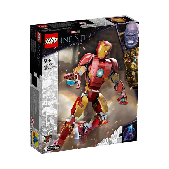 76206 Marvel Super Heroes Iron Man Figur, Konstruktionsspielzeug