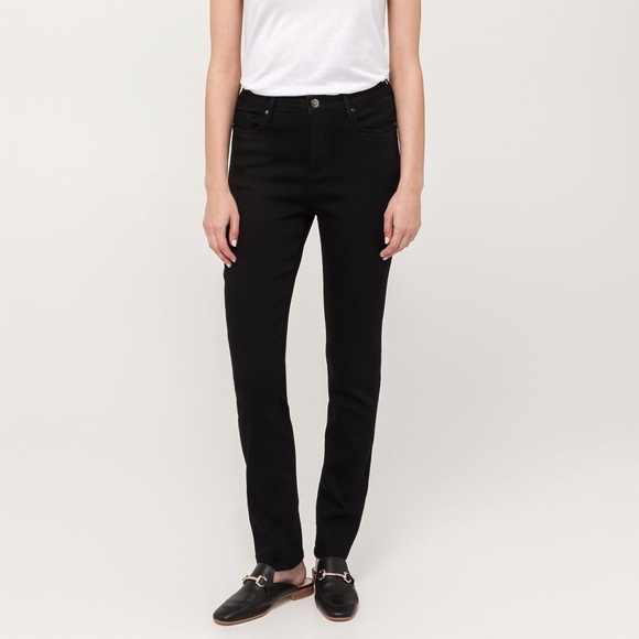 Jeans, Relaxed Fit Damen Schwarz L30/W40
