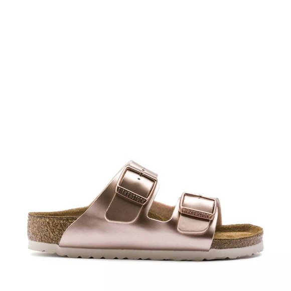BIRKENSTOCK Pantoletten ARIZONA KIDS BF ELECTRIC METALLIC in kupfer in Gr. 36