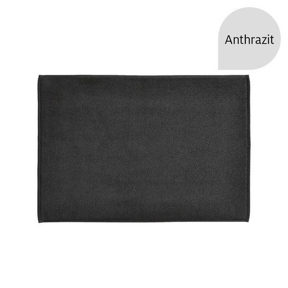 FISCHBACHER - Badematte DREAMPURE - anthrazit - Baumwolle - 50cm/72cm