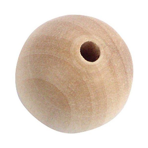 Holzkugel halbgebohrt Holzkugel halbgebohrt