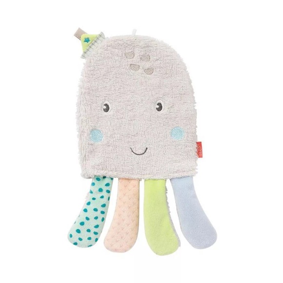 Fehn 054576 Baby-Badeschwamm Schwamm-Handschuh Mehrfarbig