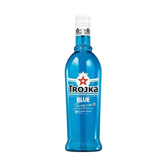 TROJKA BLUE Vodka Likör 70 cl / 20 % Schweiz