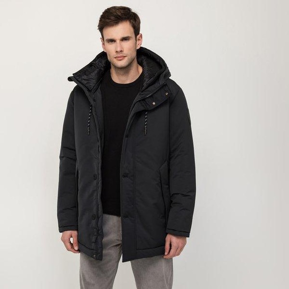 Jacke Herren Schwarz matt 50