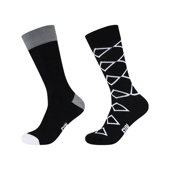 Wadenlange Socken Herren Schwarz 41/46