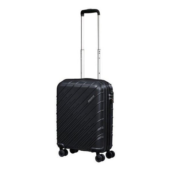 Hartschalenkoffer, Spinner Unisex Black 55 CM