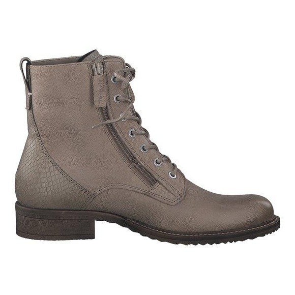Schnürstiefelette Damen Taupe 38