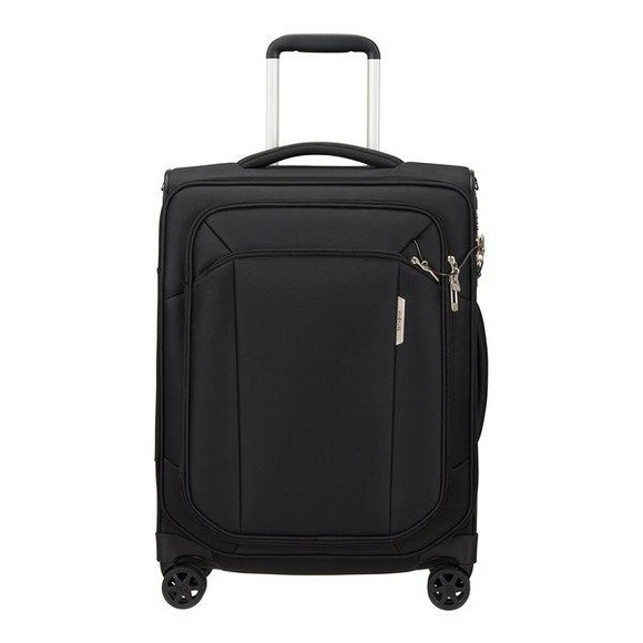 Weichschalenkoffer, Spinner Unisex Black 55 CM