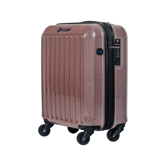 Hartschalenkoffer Spinner, Underseat Unisex Roségold 45cm