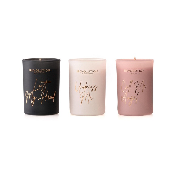Makeup Revolution - Durftkerzen-Set - Indulgence Collection - Mini Scented Candle Trio (ST062IC3)