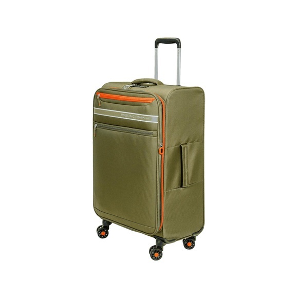 Weichschalenkoffer, Spinner Unisex Olivegrün 67 CM