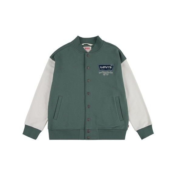 Bomberjacke Mit Knöpfen Jungen Khaki 14A