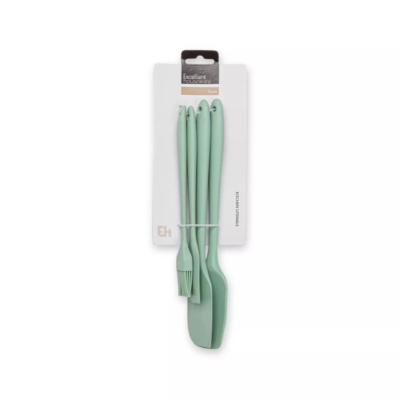 Excellent Houseware - Küchenutensilien-Set, 34cm, Grün