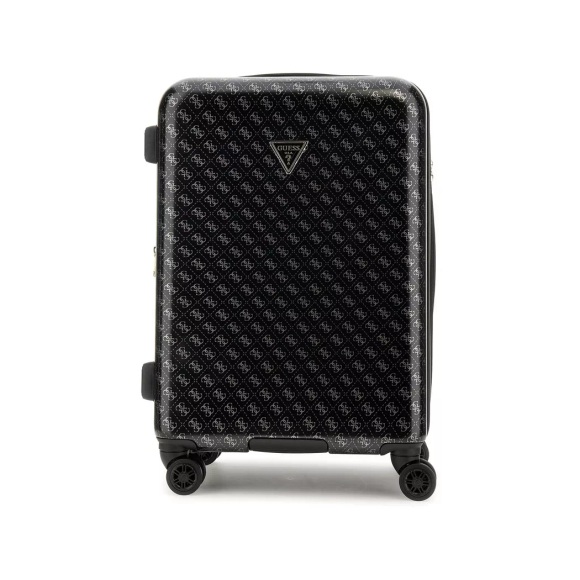 Guess - Hartschalenkoffer, Spinner, 56cm, Schwarz Bedruckt