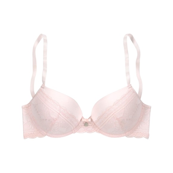 s.Oliver Push-up-BH »Adèle«, mit graphischer Spitze und Metallaccessoire, Dessous
