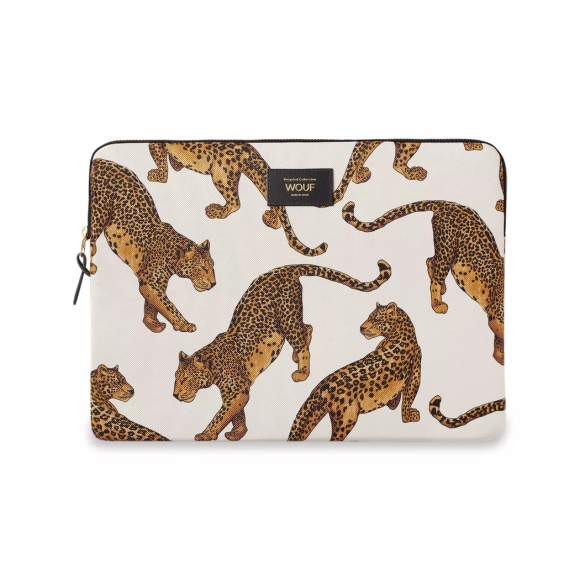 Wouf - The Leopard, Laptophülle, Beige, 36X25X1.7CM