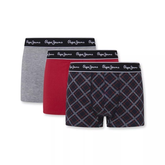 Pepe Jeans - Triopack, Pantys, für Herren, Rot, Größe S