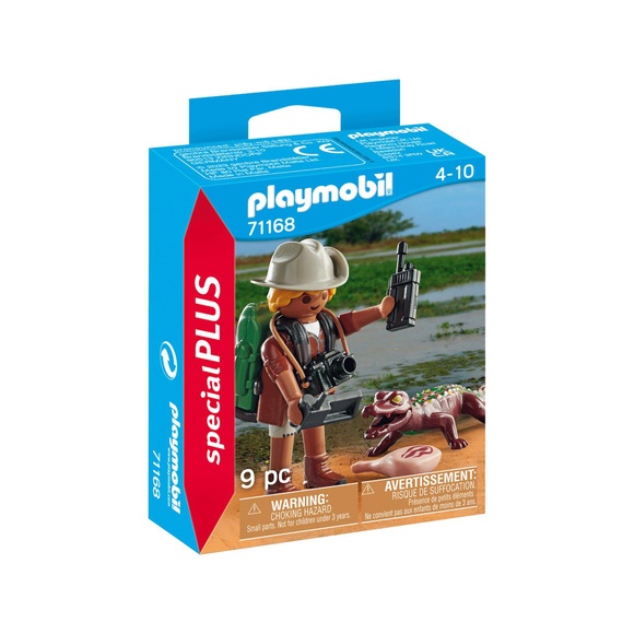 71168 specialPlus Forscher mit jungem Kaiman, Konstruktionsspielzeug