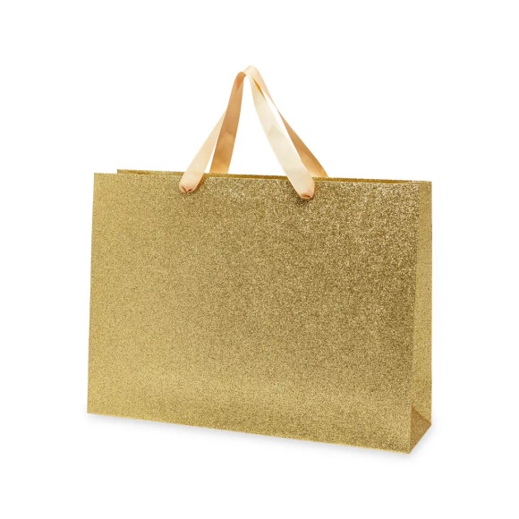Manor - Geschenktasche, 45x33x12cm, Gold