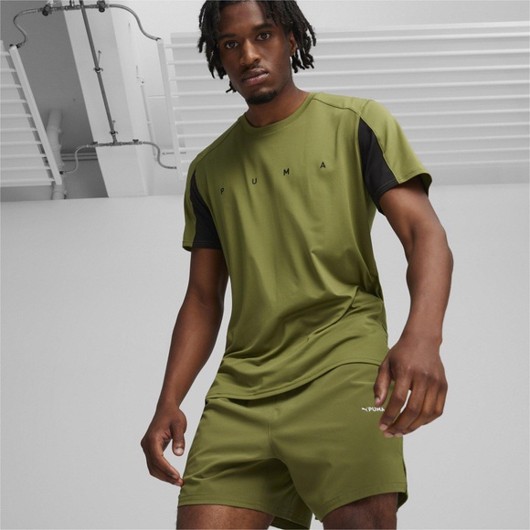 T-shirt, Rundhals, Kurzarm Unisex Olivegrün XL